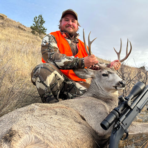 Bubba with his first Wyoming mule deer
