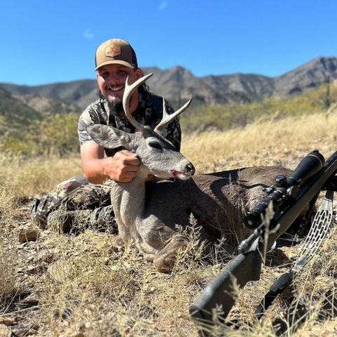 Drew with a southern Arizona Coues whitetail