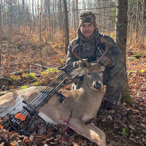 Ryan with his first archery buck